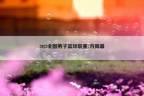 （2023全国男子篮球联赛7月揭幕时间）2023全国男子篮球联赛7月揭幕插图