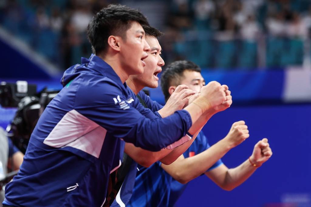 成都大运会乒乓男团半决赛 中国淘汰日本将战中国台北插图
