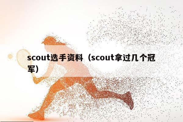scout选手资料（scout拿过几个冠军）