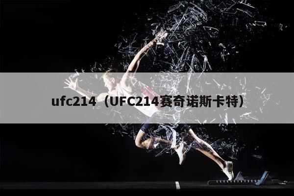 ufc214（UFC214赛奇诺斯卡特）插图