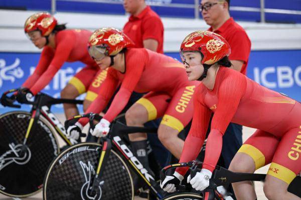 杭州亚运会 | 场地自行车女子团体竞速赛：中国队破亚洲纪录夺冠插图