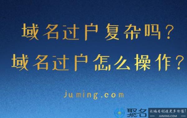 聚名网域名怎么过户给公司(聚名网域名转出)插图