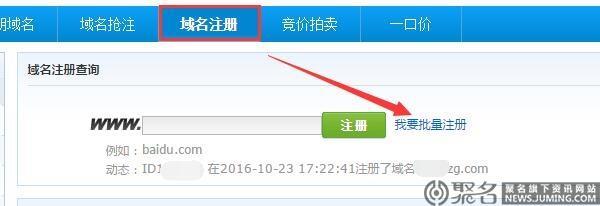 批量注册域名(批量注册域名的方法)插图