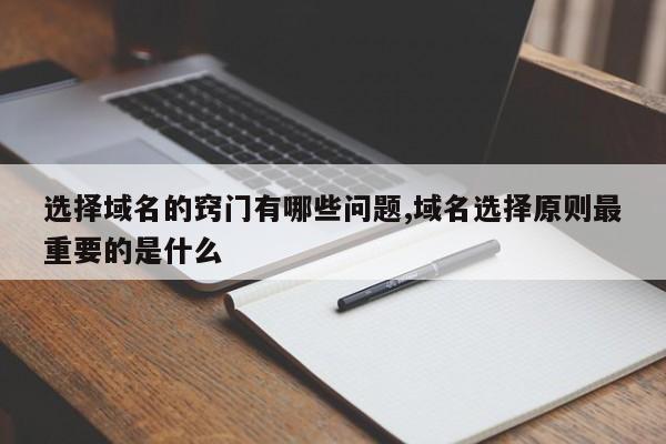 域名选择原则最重要的是(选择域名时应该遵循的原则是)插图