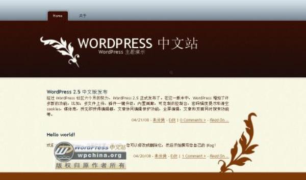 wordpress单页主题(wordpress单栏主题)插图