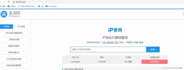 ip查域名ip138(ip地址查询域名)插图